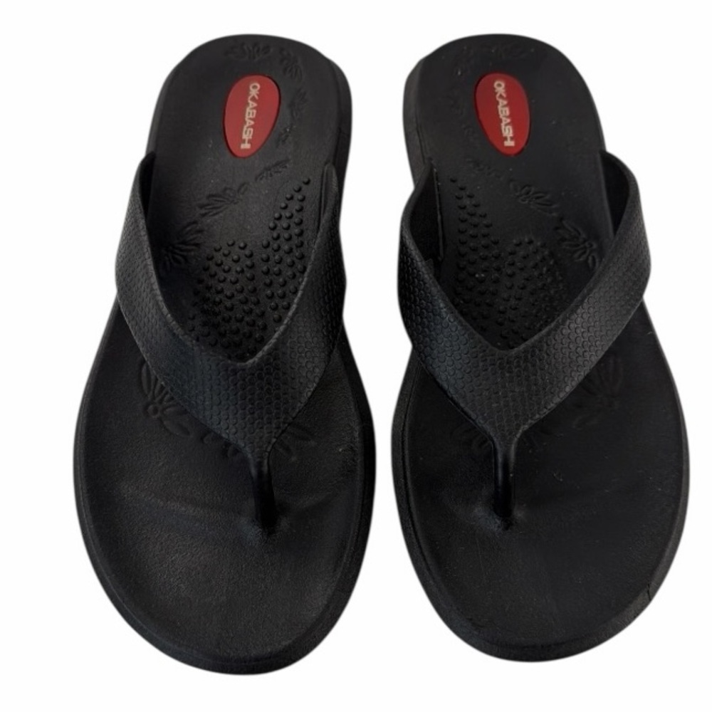 Okabashi Classic Black Maui Sandals.